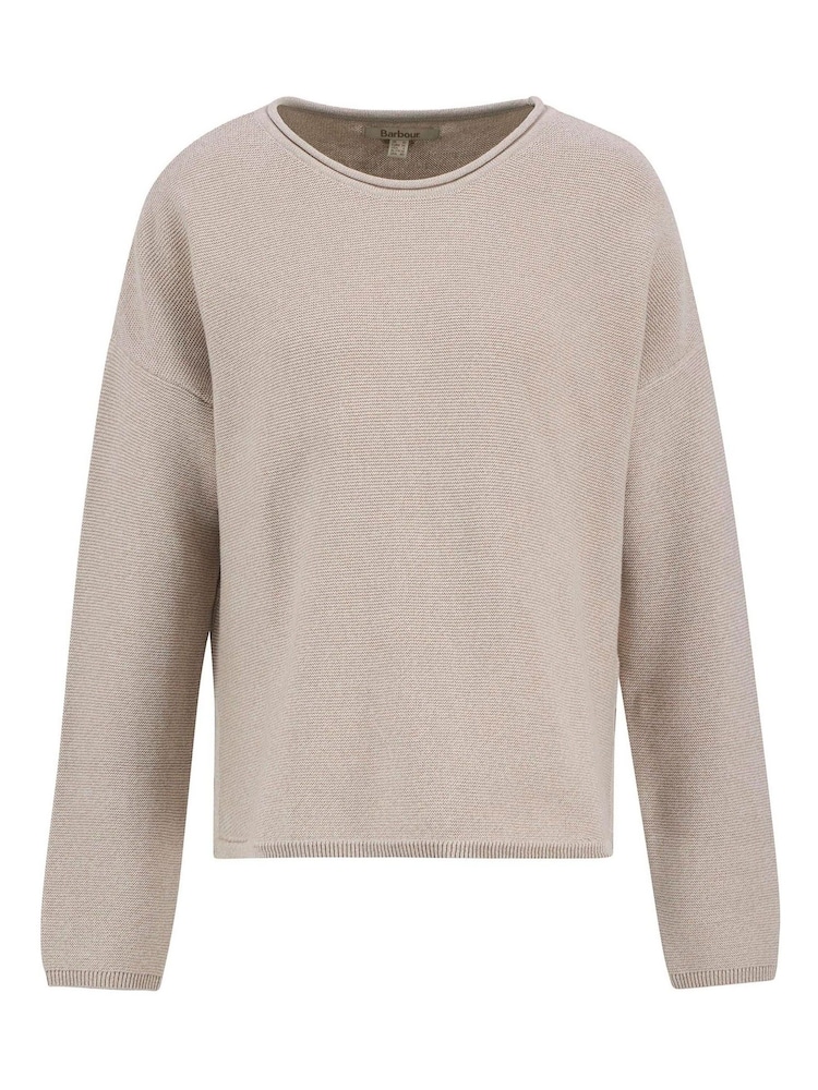 Barbour® Cream 100% Cotton Marine Jumper - Image 5 of 5