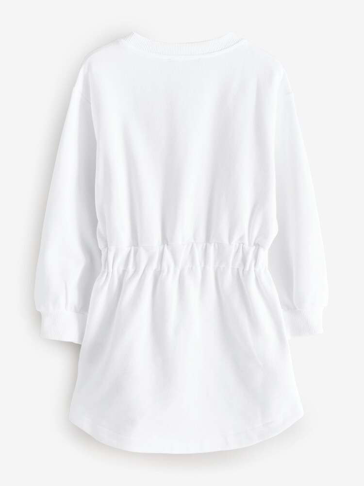 Balmain Long Sleeve Logo Jersey Jumper Dress - Image 2 of 4