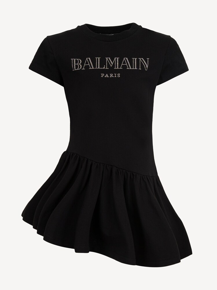 Balmain Long Sleeve Logo Jersey Jumper Dress - Image 1 of 1