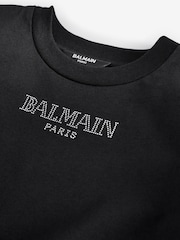 Balmain Long Sleeve Logo Jersey Jumper Dress - Image 3 of 6