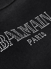 Balmain Long Sleeve Logo Jersey Jumper Dress - Image 4 of 6