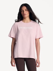 P.E Nation Pink Aero Short Sleeve T-Shirt - Image 1 of 4