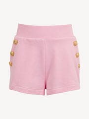 Balmain Pink Jersey Shorts With Metail Button Detail - Image 1 of 1