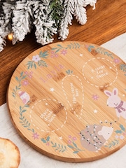 Personalised Pink Christmas Bamboo Platter by My 1st Years - Image 1 of 4
