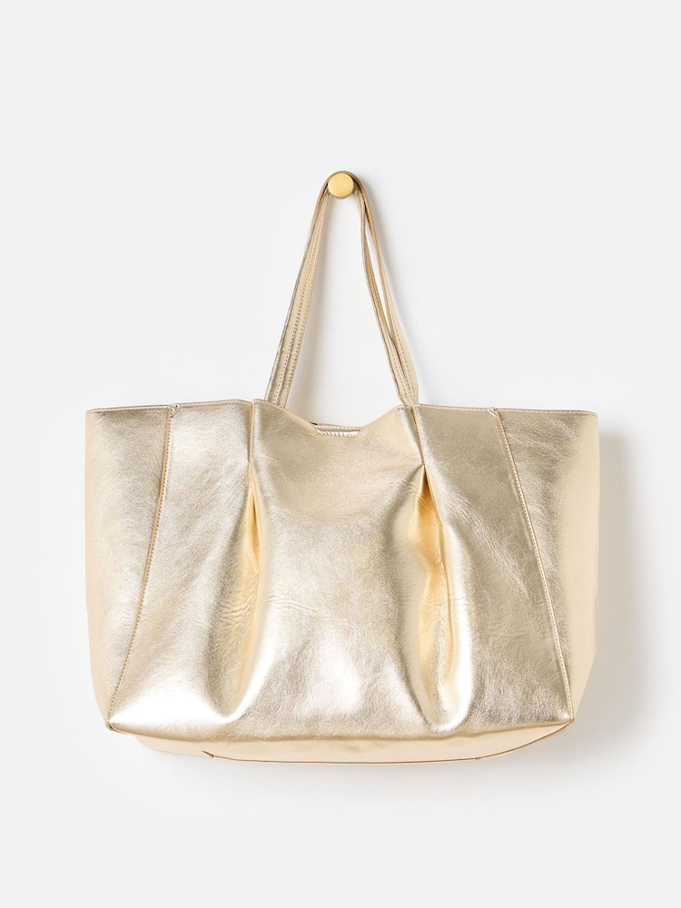 Oliver Bonas Gold Aria Tote Bag - Image 2 of 8
