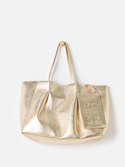 Oliver Bonas Gold Aria Tote Bag - Image 3 of 8