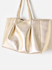 Oliver Bonas Gold Aria Tote Bag - Image 4 of 8