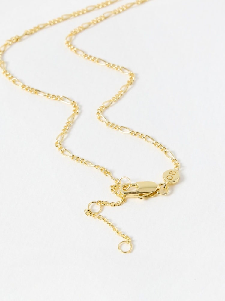 Oliver Bonas Green Briar Onyx Gold Plated Pendant Necklace - Image 3 of 3