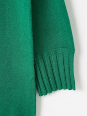 Oliver Bonas Green Forest Roll Neck Knitted Jumper Dress - Image 5 of 6