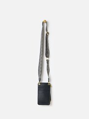 Oliver Bonas Black Geometric Crossbody Phone Bag - Image 2 of 7