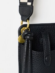 Oliver Bonas Black Geometric Crossbody Phone Bag - Image 6 of 7