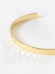 Oliver Bonas Gold Tone Mellina Textured Bangle - Image 3 of 3