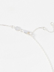 Oliver Bonas Green Verda Onyx Silver Pendant Necklace - Image 3 of 3