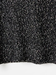 Oliver Bonas Black Sparkle Roll Neck Knitted Jumper - Image 8 of 8