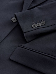 Navy Tailored Single Breasted Blazer with Wool - Image 2 of 3