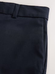 Bleu marine - Pantalons Ajusté habillé avec laine - Image 8 sur 9