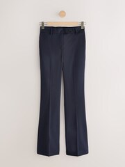 Navy Tailored Bootcut Trousers with Wool - Image 1 of 3