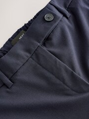 Navy Tailored Bootcut Trousers with Wool - Image 2 of 3