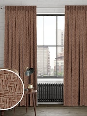 Brown Ginger Venire Made to Measure Curtains - Image 1 of 9