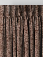 Brown Ginger Venire Made to Measure Curtains - Image 5 of 9