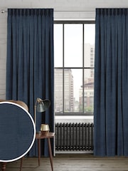 Ink Blue Nikki Made to Measure Curtains - Image 1 of 9
