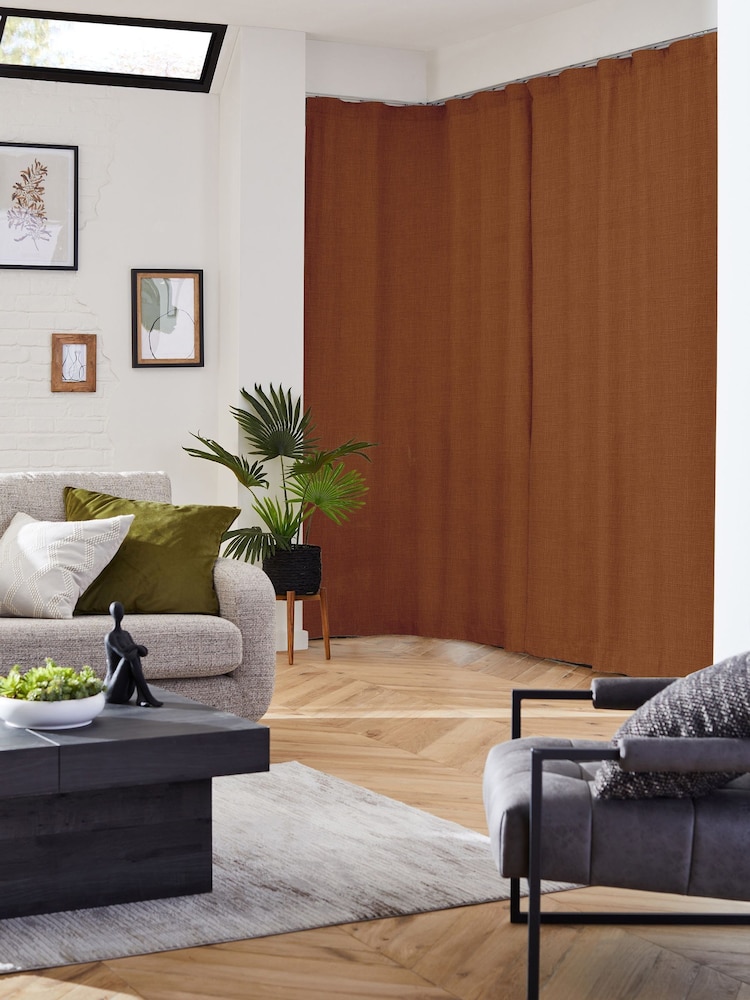 Rust Orange Nikki Made to Measure Curtains - Image 2 of 10