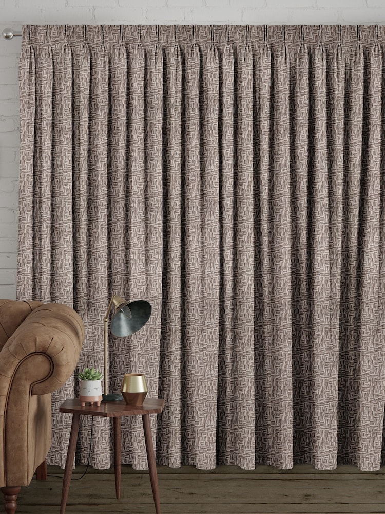 Porcini Brown Venire Made to Measure Curtains - Image 2 of 9