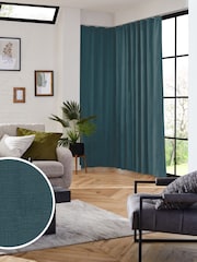 Peacock Blue Nikki Made to Measure Curtains - Image 1 of 10