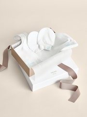 Reiss White Olyv Hat, Bib And Mittens Set - Image 1 of 5