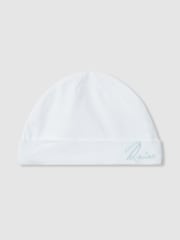 Reiss White Olyv Hat, Bib And Mittens Set - Image 2 of 5