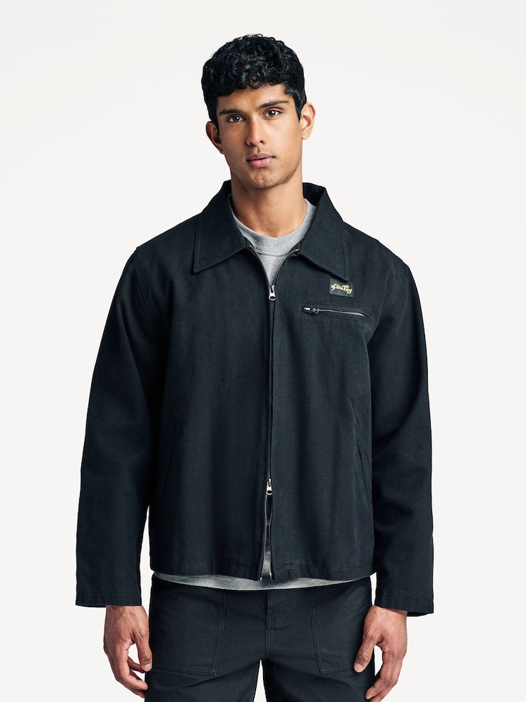 Stan Ray Black Washed Gas Zip Up Barn Jacket - Image 1 of 10