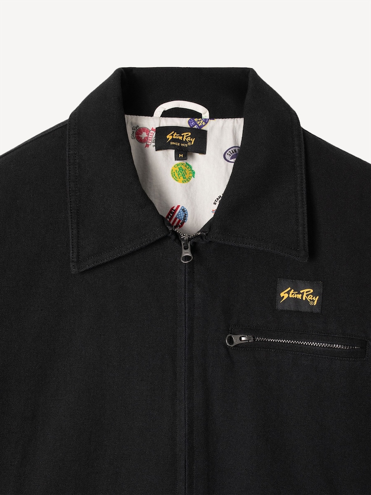 Stan Ray Black Washed Gas Zip Up Barn Jacket - Image 10 of 10