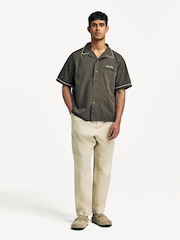 Stan Ray Black Washed Camp Collar Bowling Shirt - Image 3 of 8