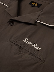 Stan Ray Black Washed Camp Collar Bowling Shirt - Image 8 of 8
