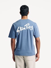 Stan Ray Navy Blue OG Logo Cotton T-Shirt - Image 1 of 7