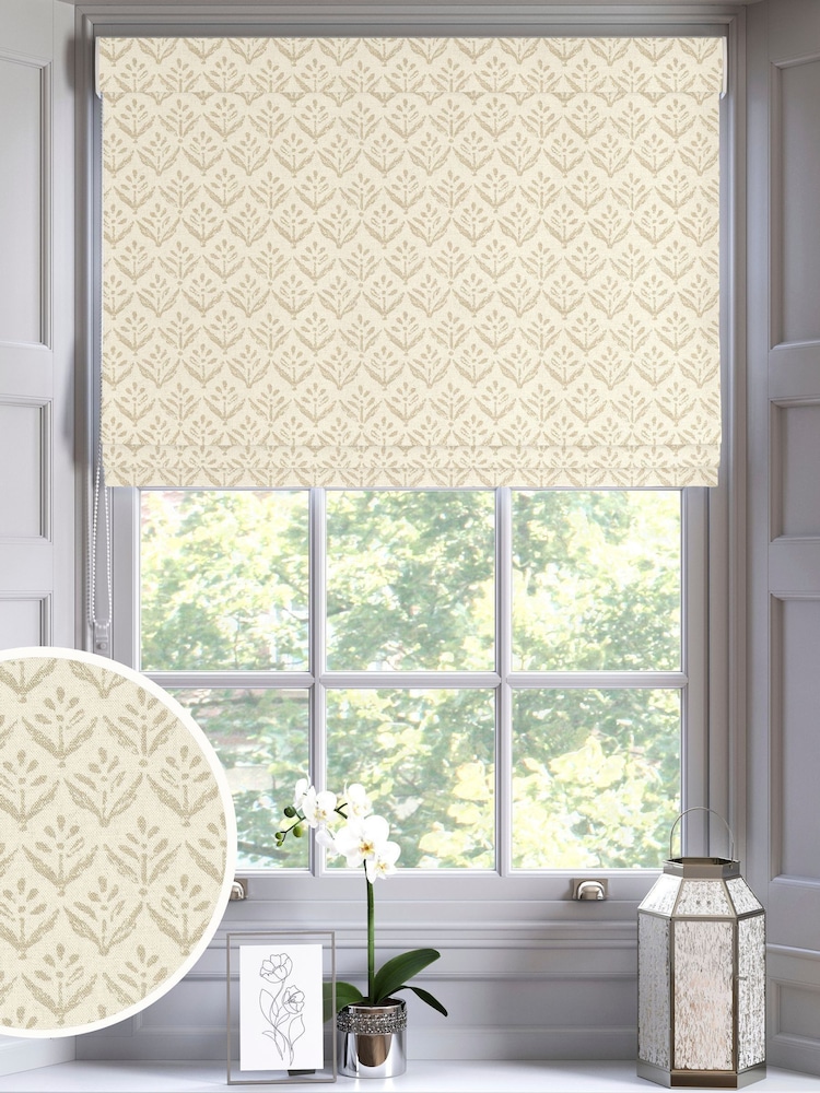 Sand Yellow Res Made to Measure Roman Blind - Image 1 of 6