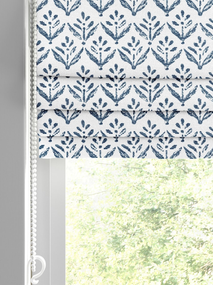 Midnight Blue Res Made to Measure Roman Blind - Image 2 of 6