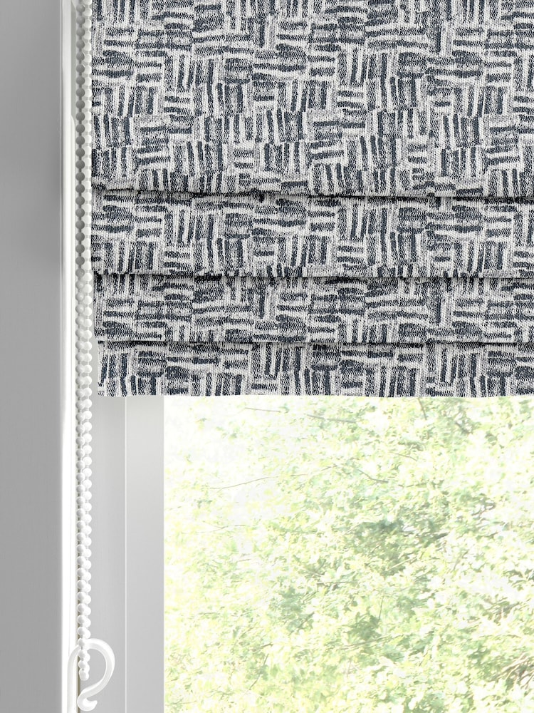 Marine Blue Venire Made to Measure Roman Blind - Image 2 of 6