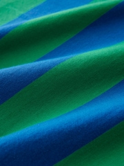 Blue/Green Stripe Long Sleeve Rugby Shirt - Image 8 of 8
