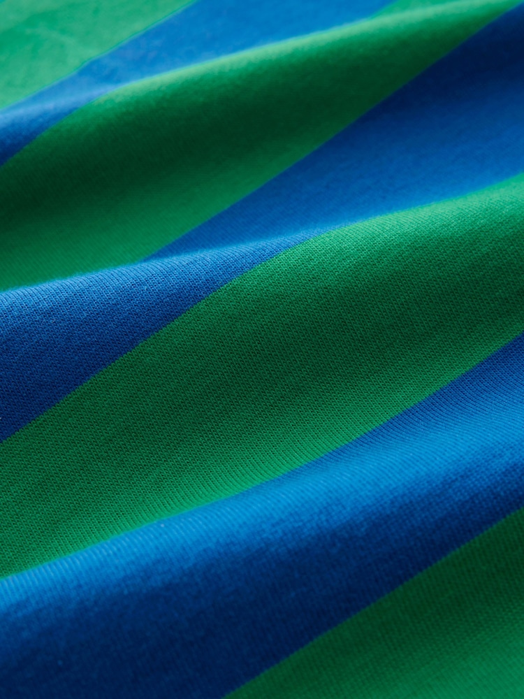 Blue/Green Stripe Long Sleeve Rugby Shirt - Image 8 of 8