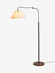 Nina Campbell Antique Brass/Black Sagano Floor Lamp - Image 5 of 5