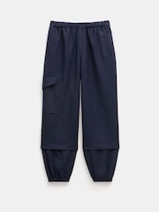 Hush Blue Ava Wool Cargo Trousers - Image 5 of 5