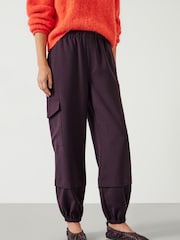 Hush Red Ava Wool Cargo Trousers - Image 1 of 5