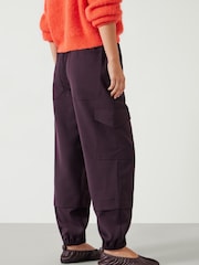 Hush Red Ava Wool Cargo Trousers - Image 2 of 5