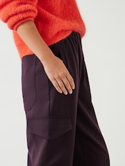 Hush Red Ava Wool Cargo Trousers - Image 4 of 5