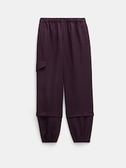 Hush Red Ava Wool Cargo Trousers - Image 5 of 5