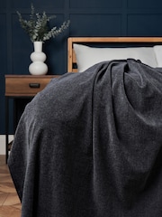 BHS Charcoal Chenille Throw - Image 1 of 4