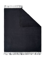 BHS Charcoal Chenille Throw - Image 3 of 4