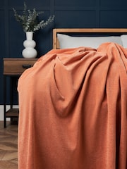 BHS Teracotta Chenille Throw - Image 1 of 4
