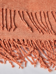 BHS Teracotta Chenille Throw - Image 2 of 4
